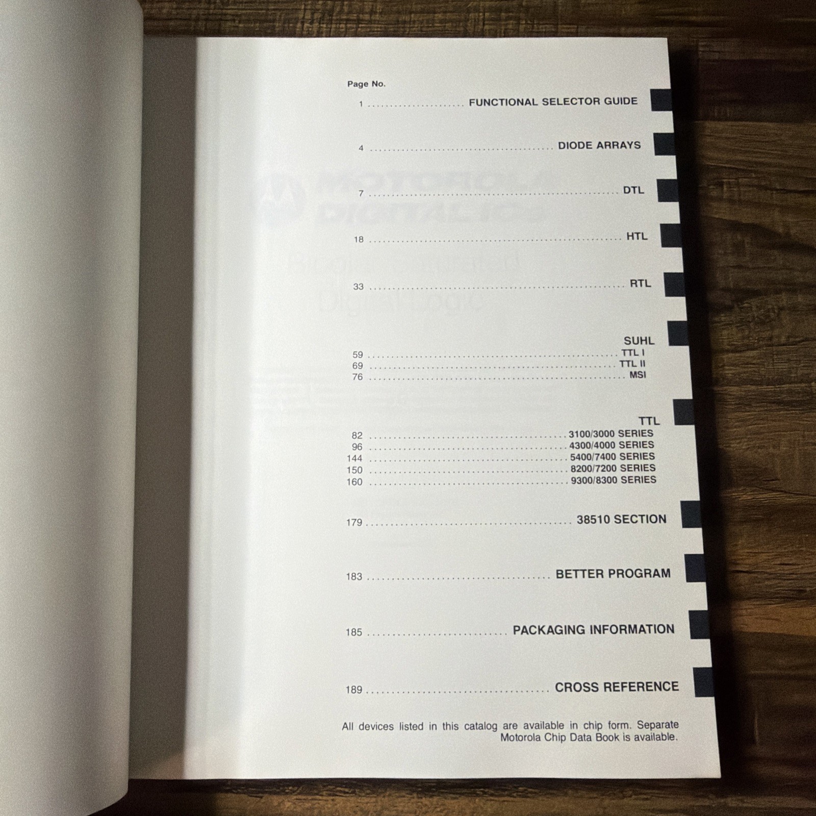 BiPolar Saturated Digital Logic Book by Motorola ICs 1976 Excellent Condition