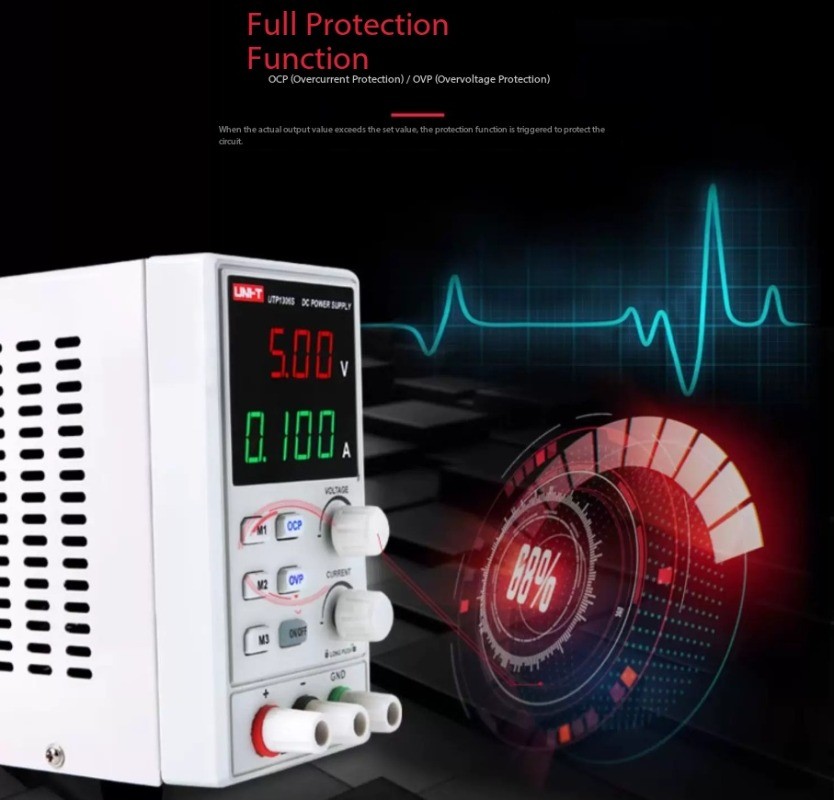 Digital Adjustable DC Regulated Power Supply for Laptop and Cell Phone Repair