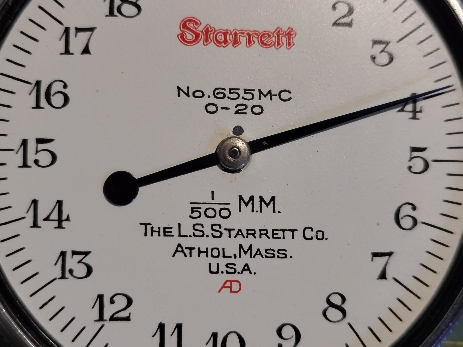Starrett No.655M-C 1/500MM USA Made