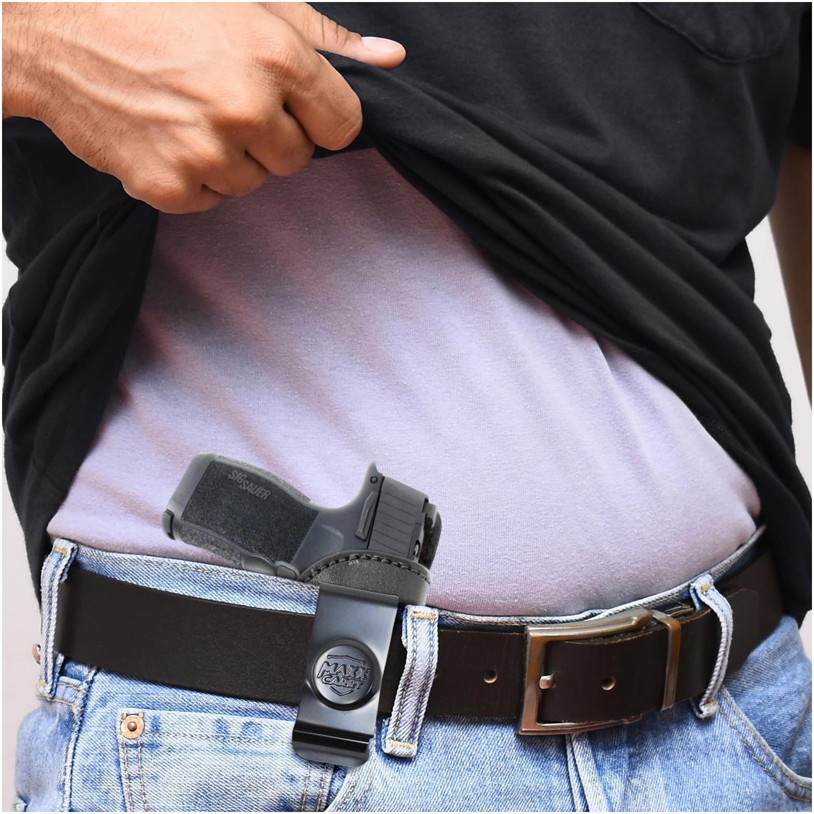 Genuine Leather Iwb Holster Sig Sauer P365 Pistol. Maxx Carry Holsters