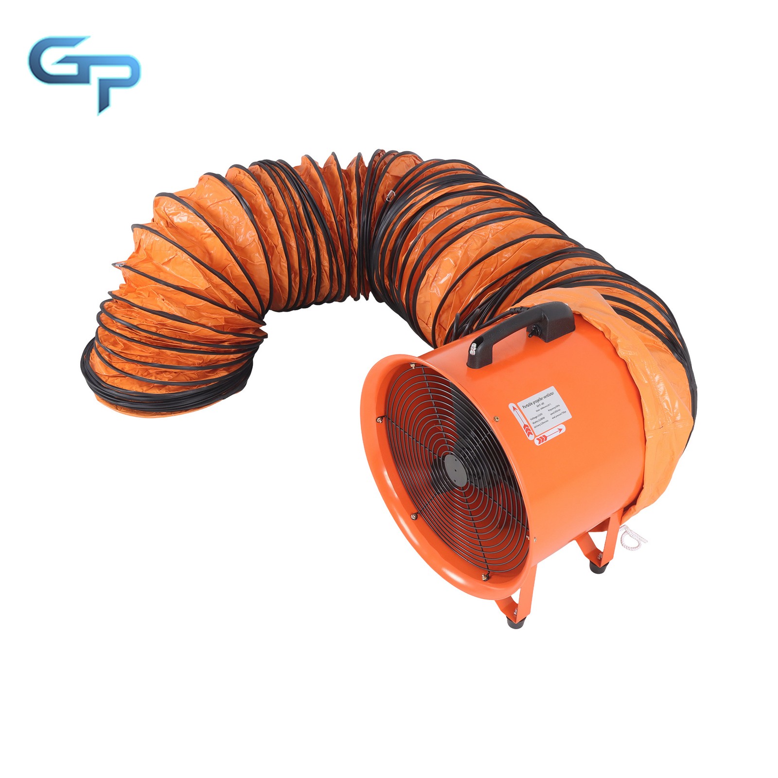 Air Mover Blower Fan 16 Inch 1125W 3000CFM 1450RPM with 33 FT Flexible Duct