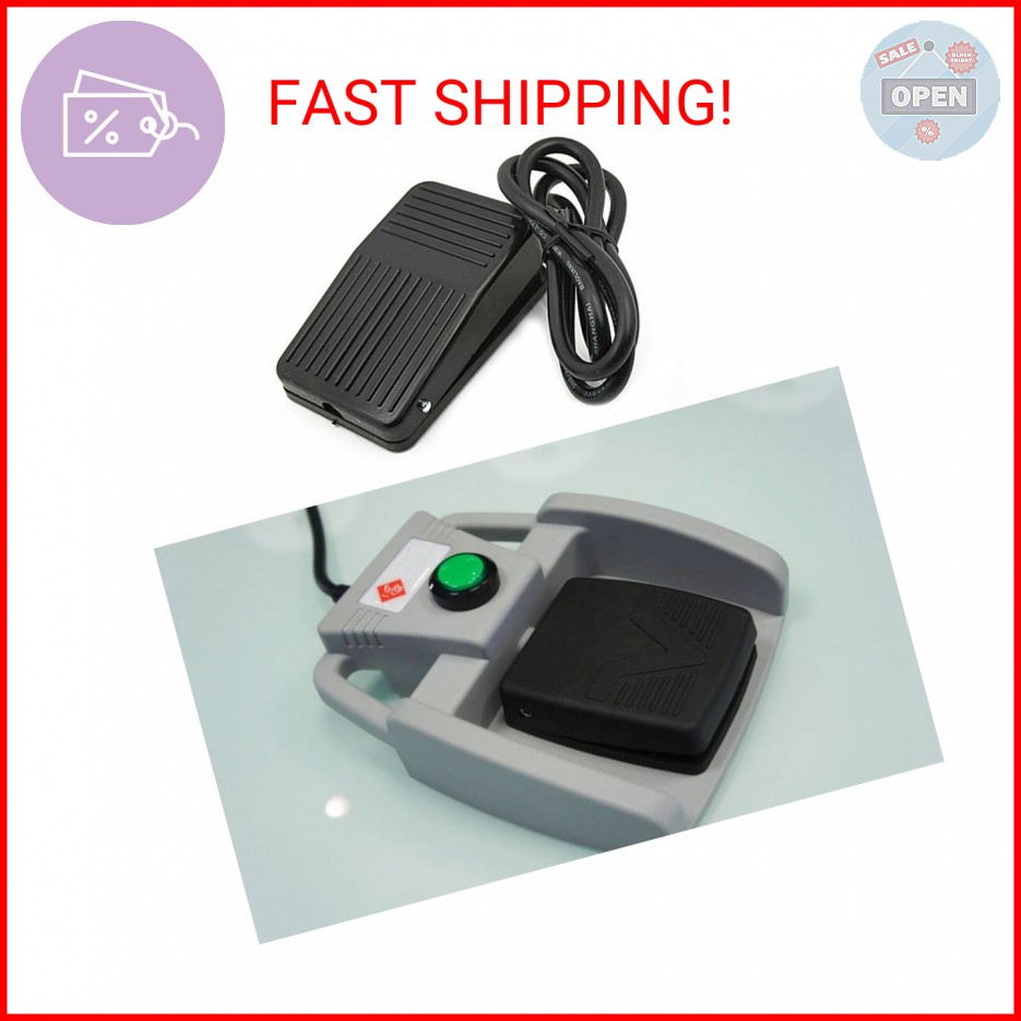 Ximimark 2 Pc Momentary Foot Controller Pedal Switch AC220V 10A SPDT Foot Switch