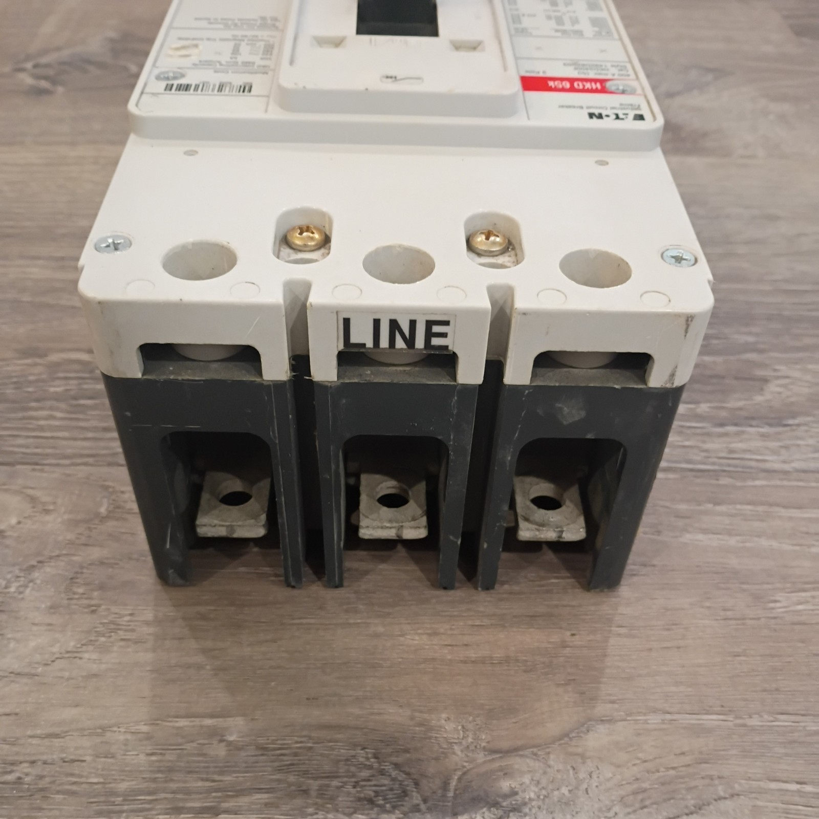 Eaton HKD3400F 65K 600V 400A Circuit Breaker with KT3225T Overloads.