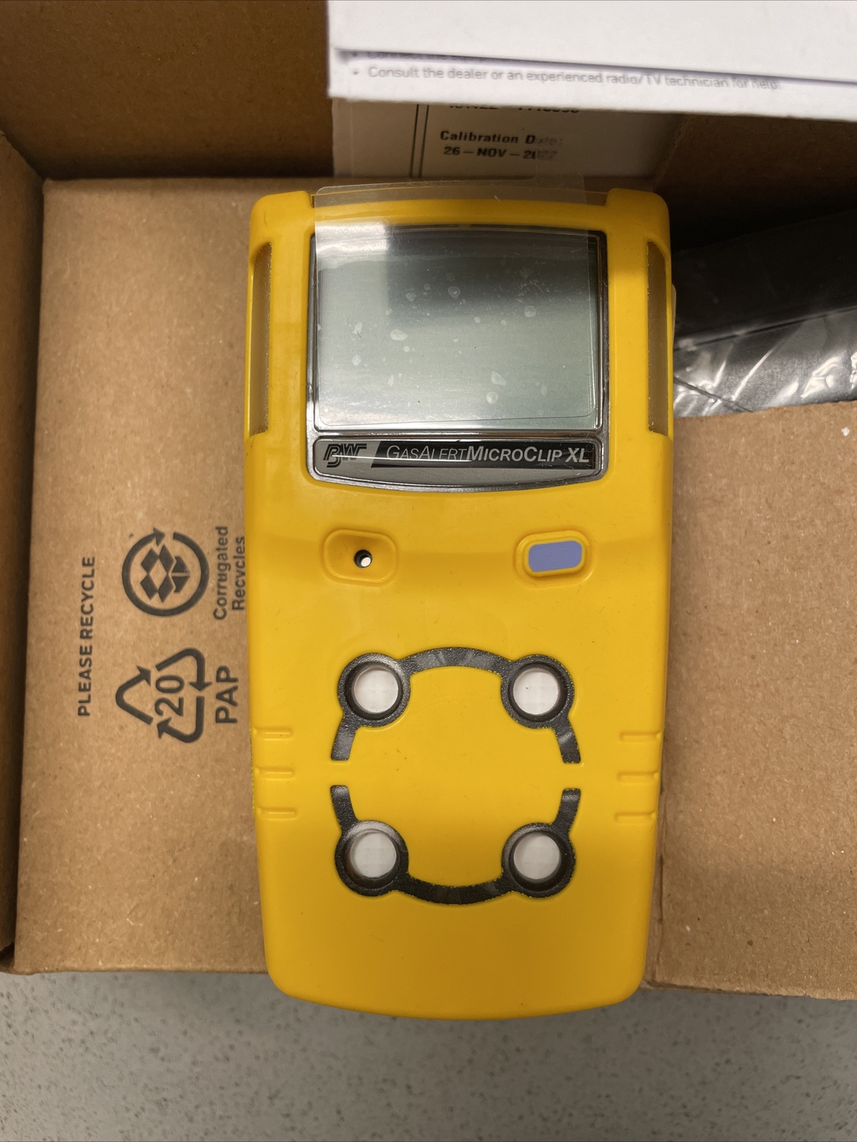 Honeywell BW MicroClip Series Portable Mulit-Gas Detector MCXL-XWHM-Y-NA