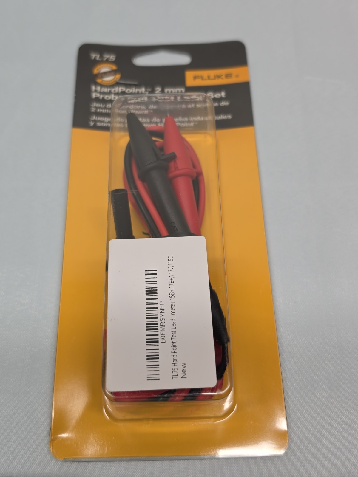 🇺🇸Genuine Fluke TL75 Hard Point 2mm Probe & Test Lead Set 🇺🇸 FREE SHIP