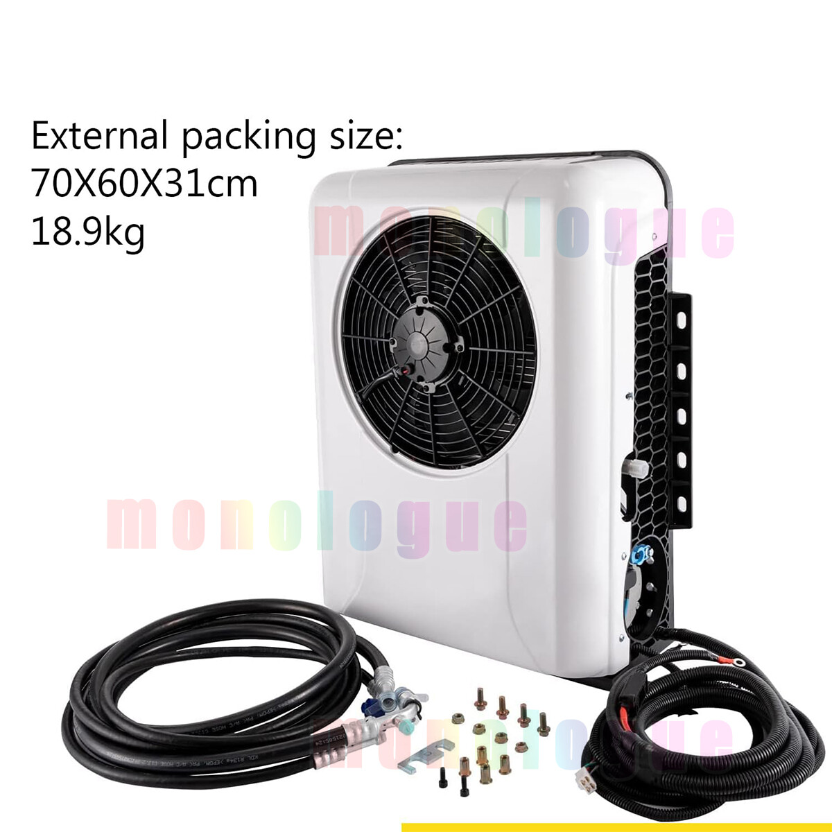 12V Truck Air Conditioner 12000 BTU Car Cab RV AC Unit Fit Bus Caravan Cooling