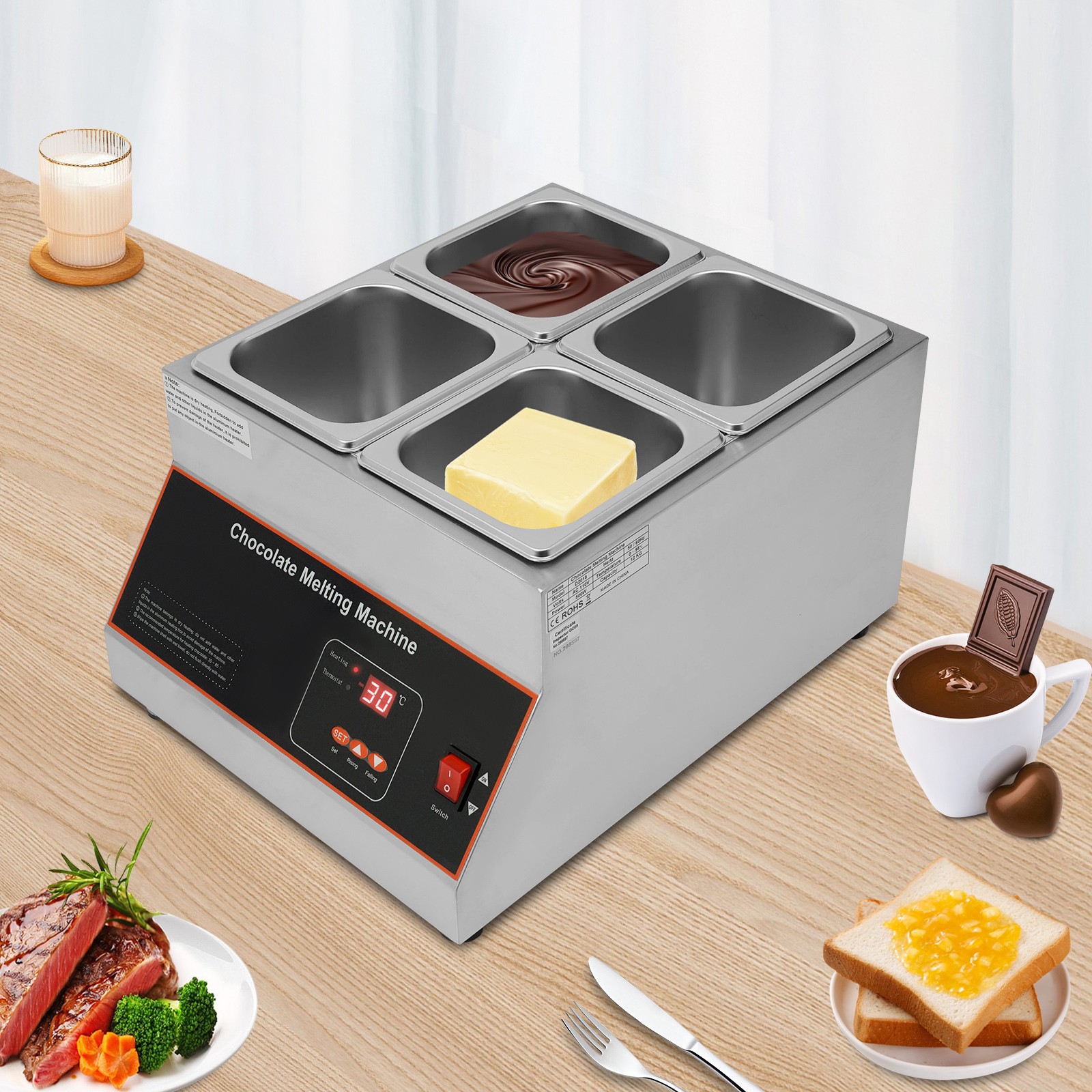 12kg Chocolate Melter Chocolate Melting Machine Electric Chocolate Melting Pot