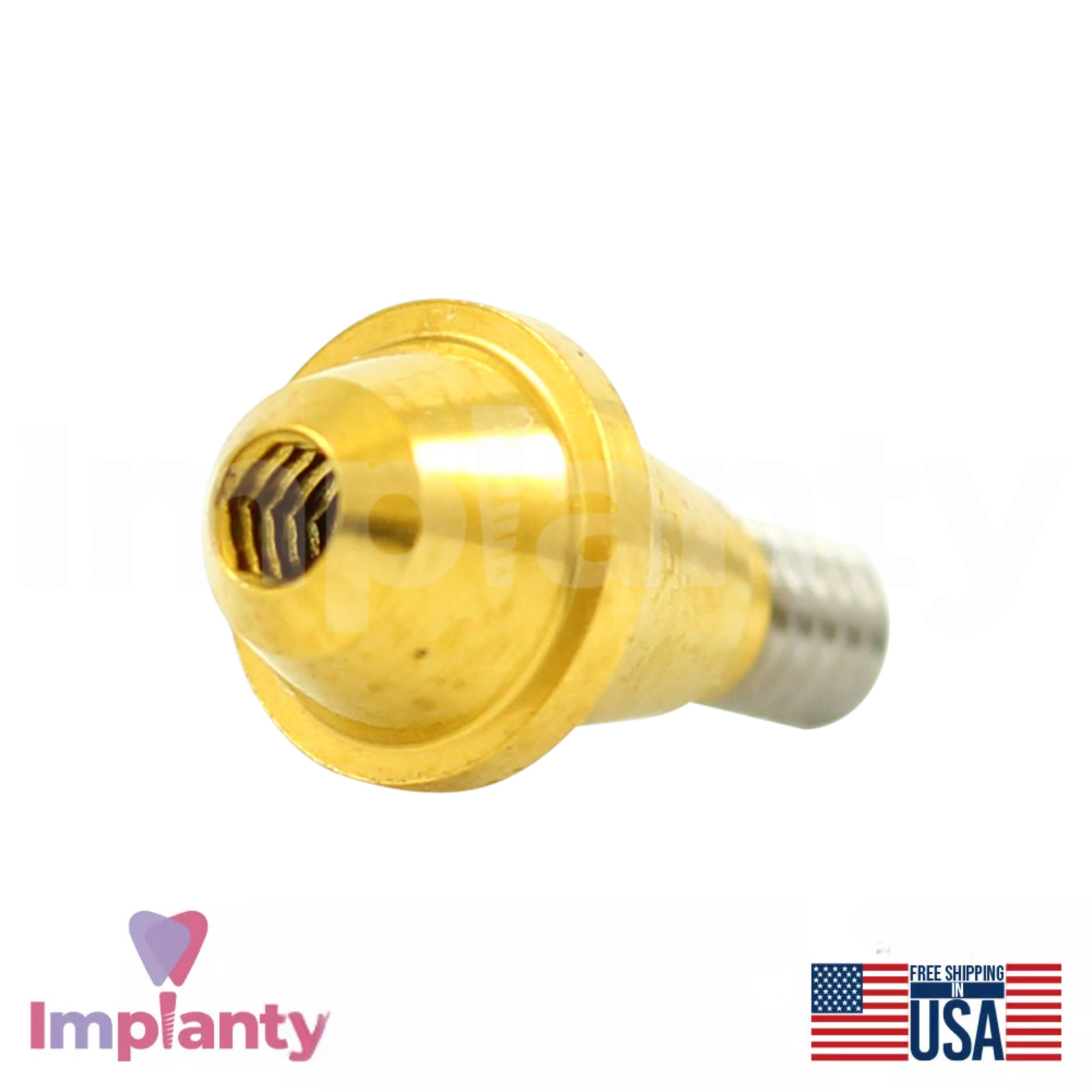 1x Dental Straight Multi Unit RP Conical Connection 2.65mm Titanium Sleeve Set