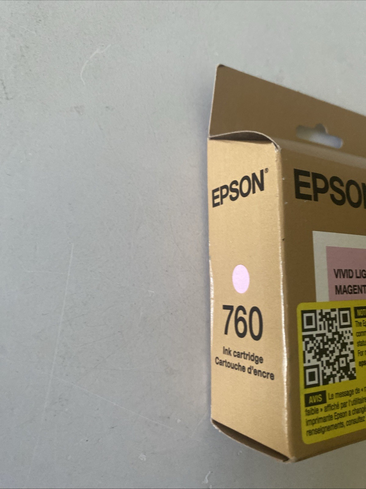 Epson T760620 (760) UltraChrome HD Ink Vivid Light Magenta New expire 04/2027