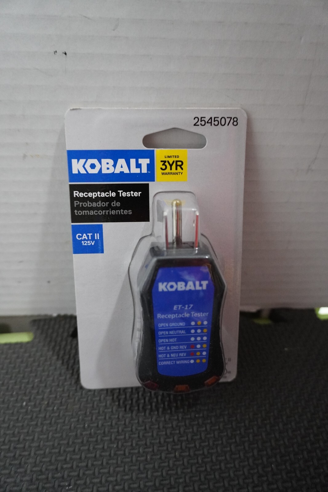 Kobalt ET-17 Receptacle Tester NOS