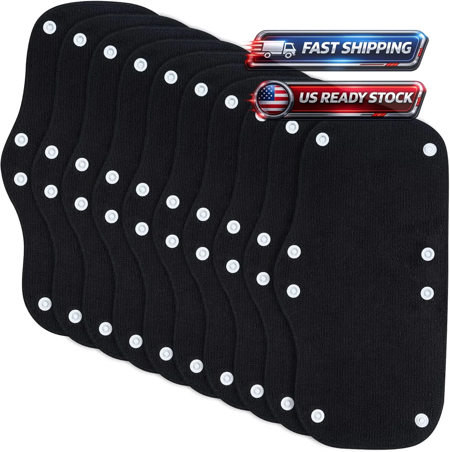 Hard Hat Sweatband Liner Washable Reusable Snap 10 Pack Comfort New