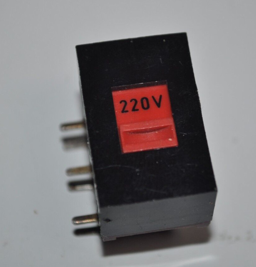 NOS AC 115V-220V 6 Terminal Voltage Selector Slide Switch – 4021