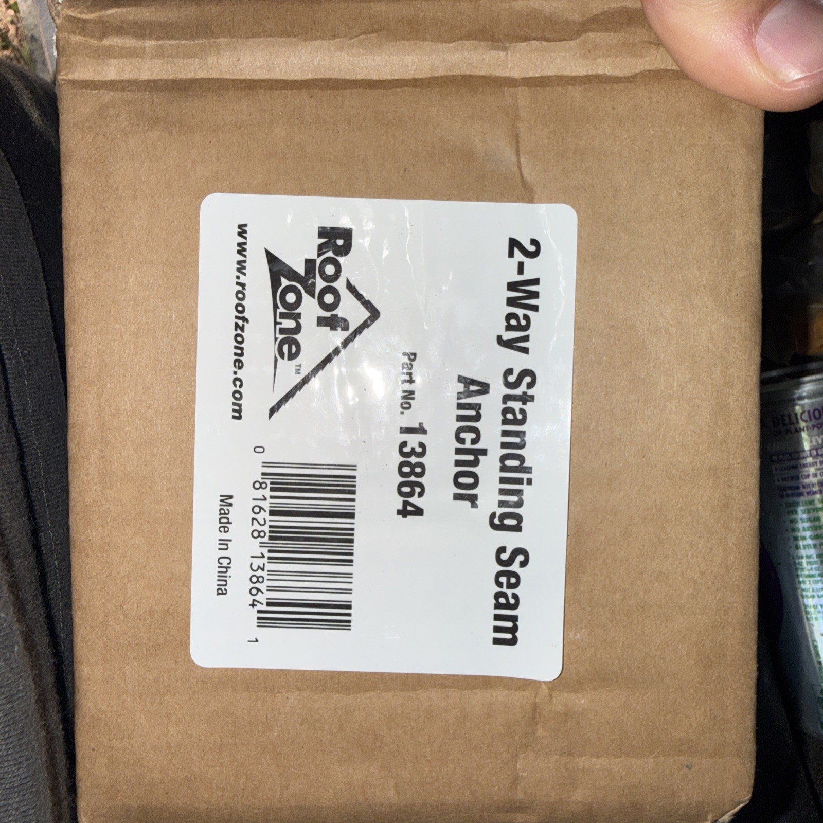 Roof Zone 2-Way Standing Seam Roof Anchor Clamp Tie Down 13864, 5000 lb Capacity
