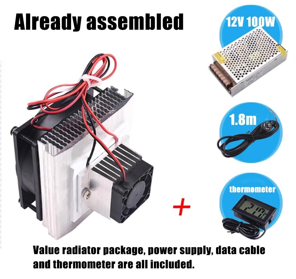Mini Air Conditioner DC 12V DIY Thermoelectric Peltier Refrigeration Cooling Sys