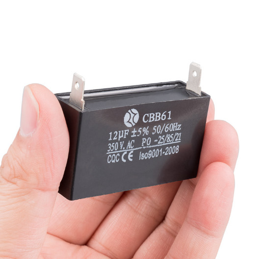 12uF Generator Capacitor Generator CBB61 50/60Hz 350VAC Fan Motor Dropship Black