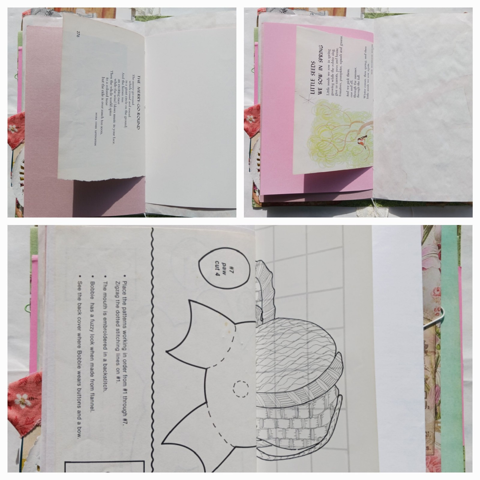Vintage Style Junk Journal Handmade 86 Pages Women Mother Journal