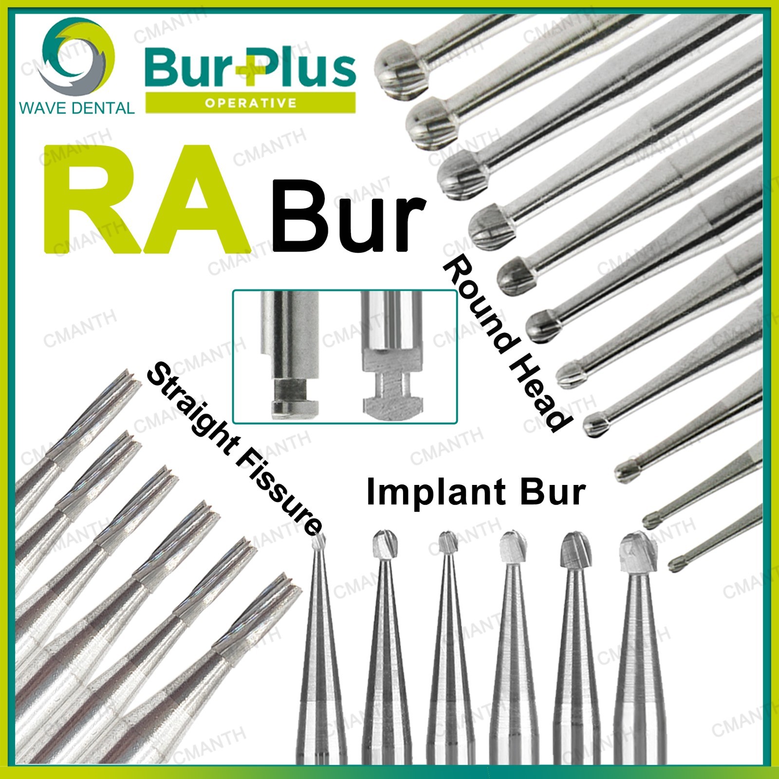 WAVE Dental Burs Tungsten Carbide Surgical Burs HP RA For Slow Speed Handpiece