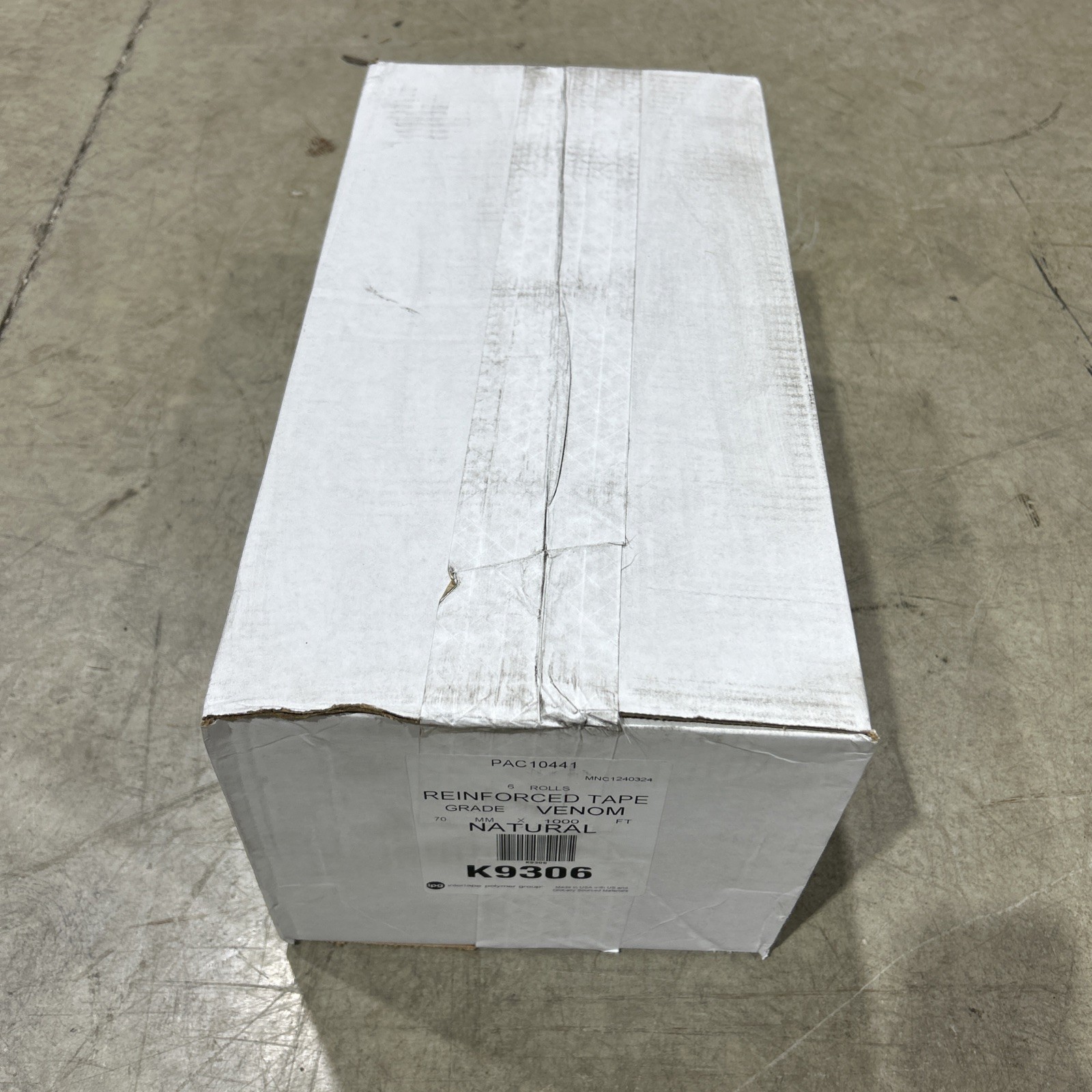 (6 Rolls) Venom K9306 Reinforced Water Activated Tape – Intertape 2.75″ x 1000′