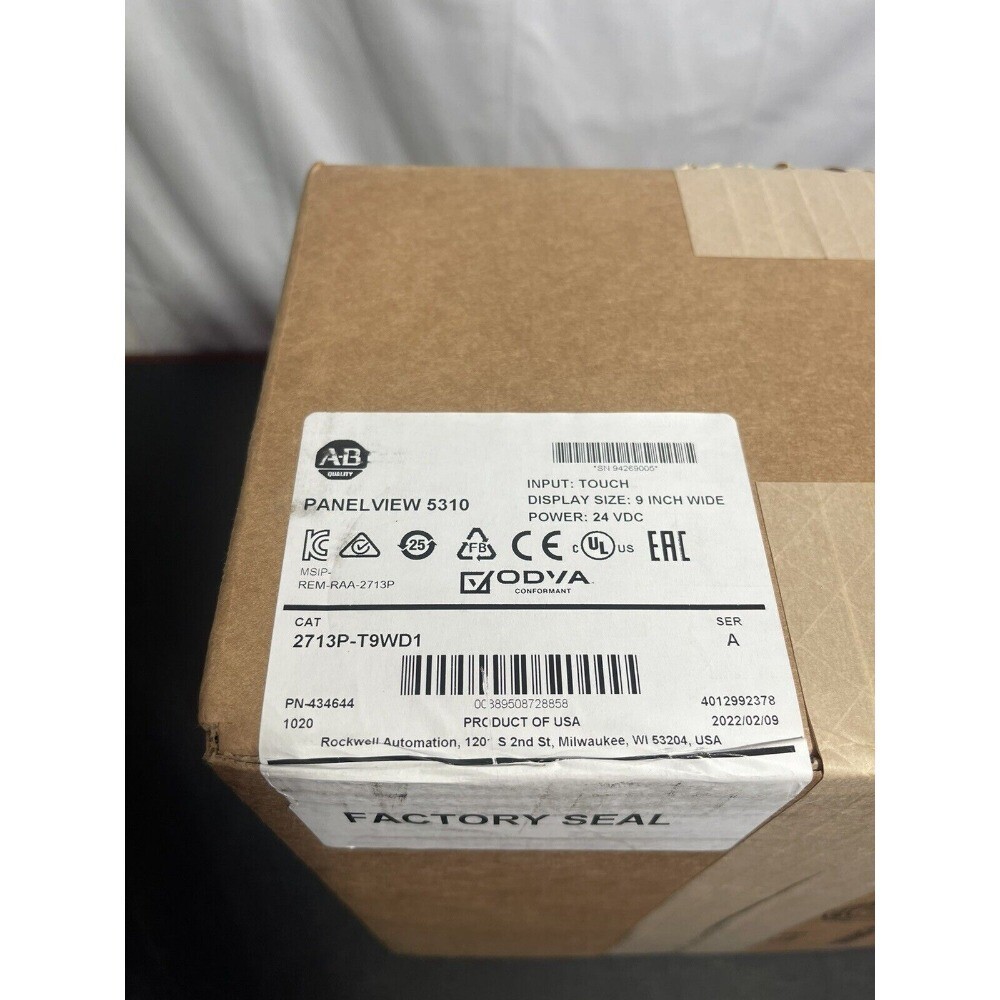 Allen Bradley 2713P-T9WD1 PanelView 5310 HMI 9" SHIPS 2713PT9WD1 US Free T