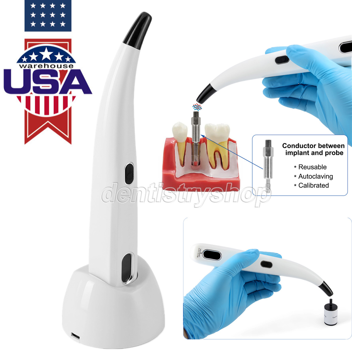 Dental Ortho Composite Ceramic Lingual Buttons for Bondable Round Base