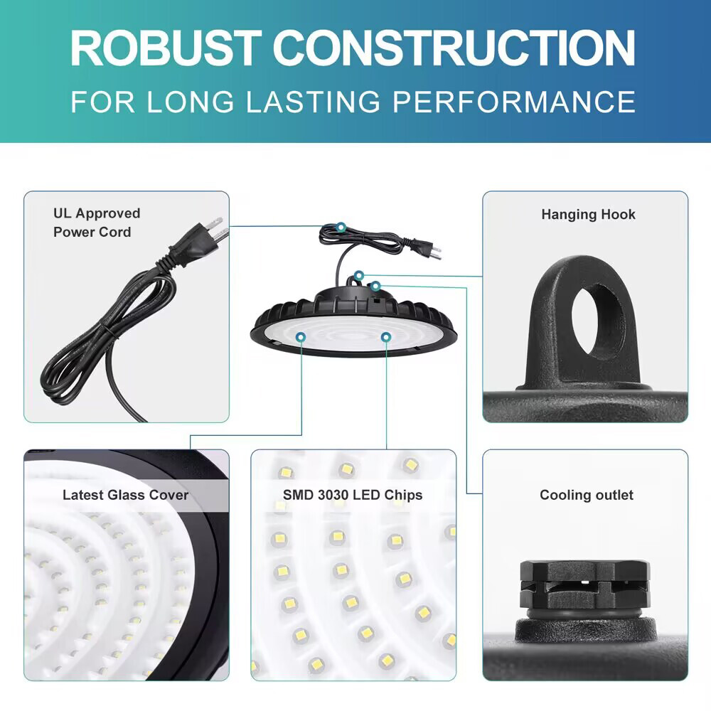 100W Led UFO High Bay Light Industrial Commercial Factory Warehouse Shop Light