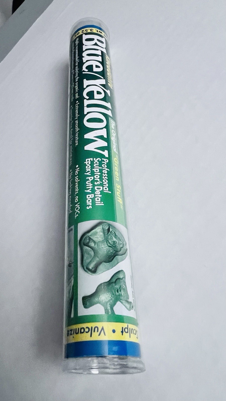 «Green Stuff» Blue/Yellow Epoxy Putty Stick 7″ By Polymeric Systems