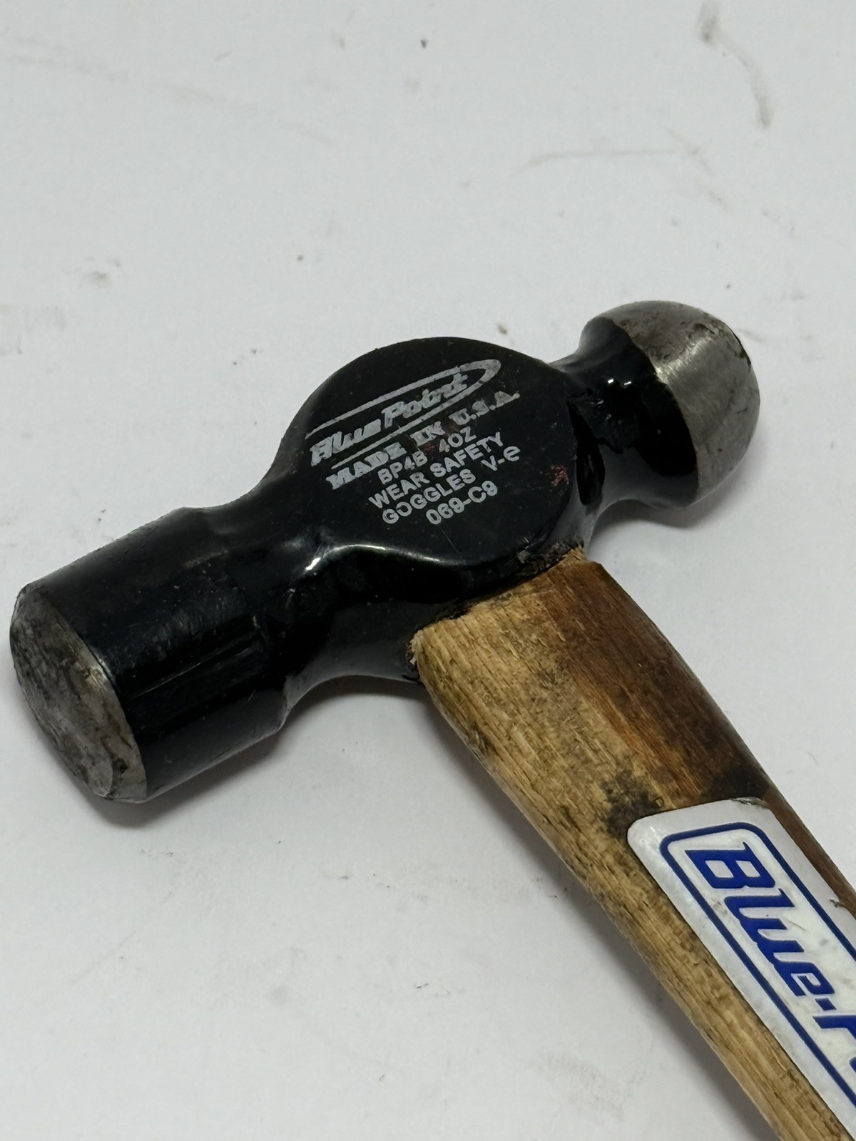 Blue-Point 4oz Ball Peen Hammer Made In USA Wooden Handle