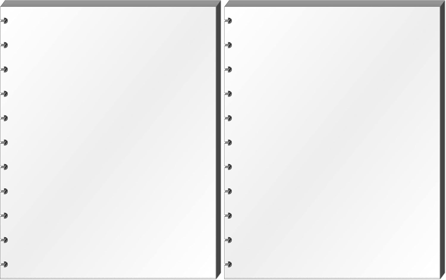 Eleven Discs Letter Sheet Protectors for Discbound Notebooks Fits Circa, Arc, TU