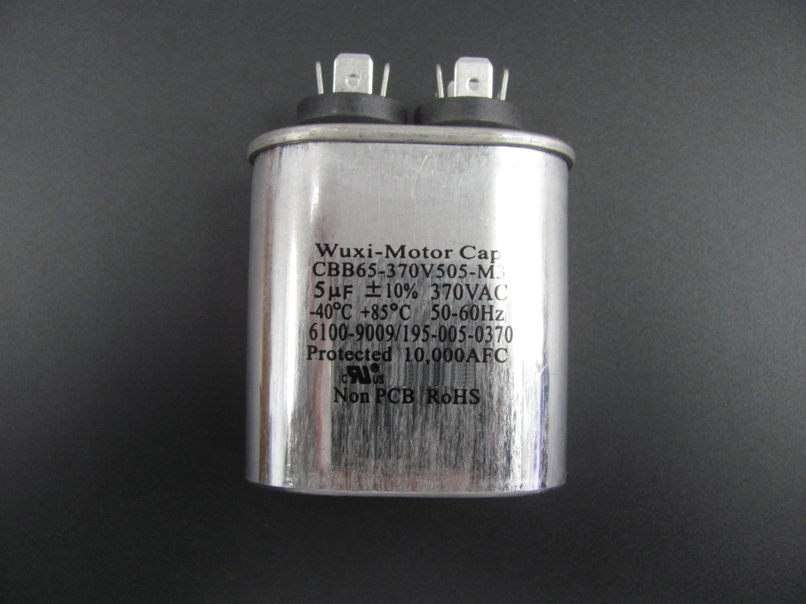 CBB65-370V505-M3 Blodgett Part # 38610 Motor Run Capacitor 5 uF MFD 370 Volt VAC
