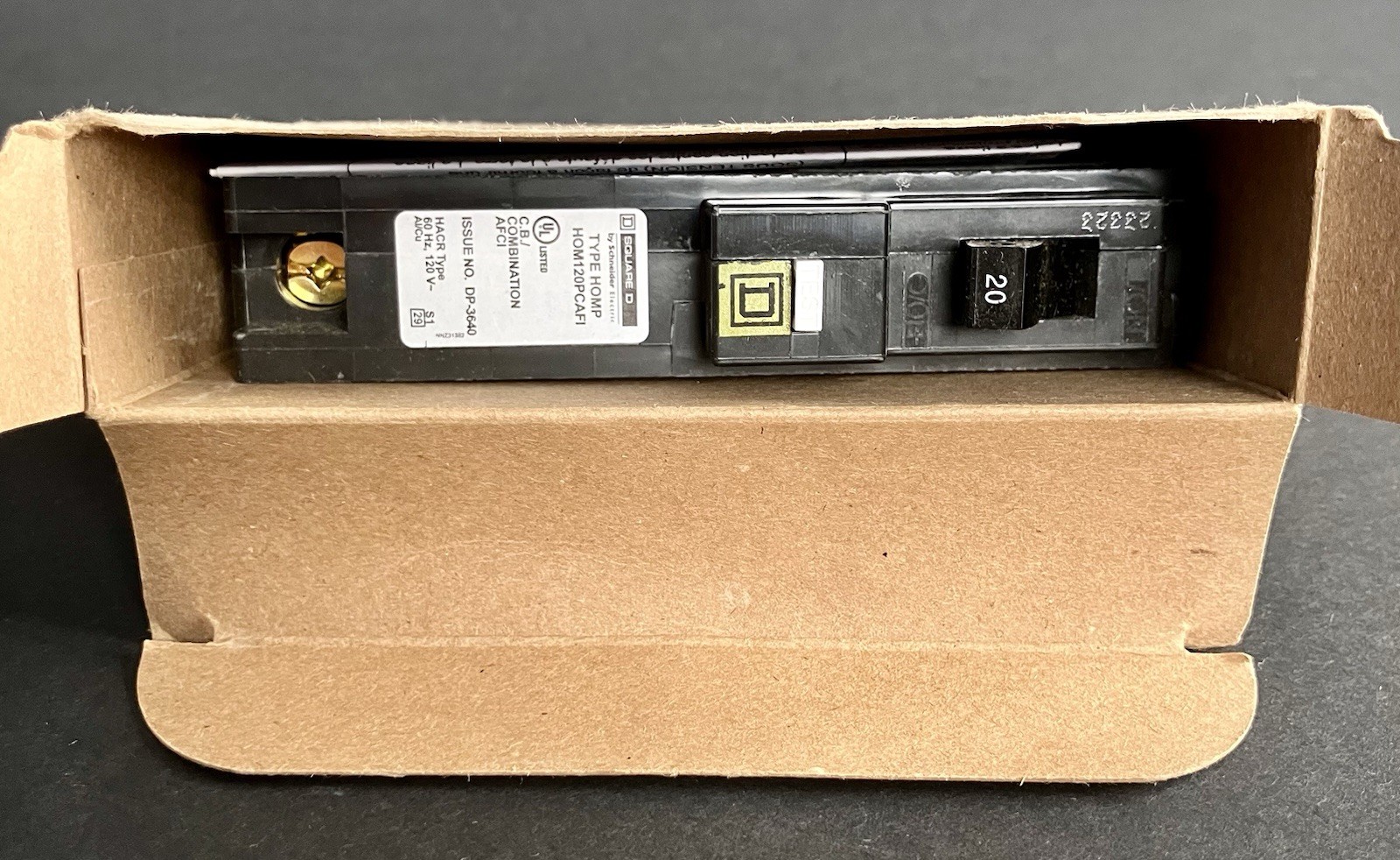 Square D HOM120PCAFI 20 Amp 1 Pole 120V Combo Arc Fault Circuit Breaker