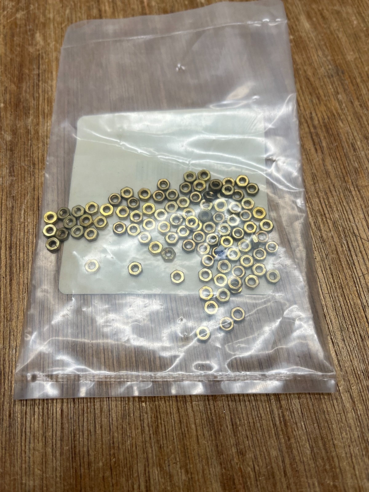 (Qty.100) M2.6 X 0.45 Brass Hex Nuts DIN 934 M 2.6 Grainger 6CA87