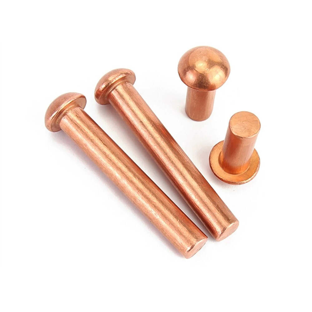 M1.5 M2 M2.5 M3 M4-M8 Solid Copper Round Pan Head Rivets Nut Hammer Rivet DIN660