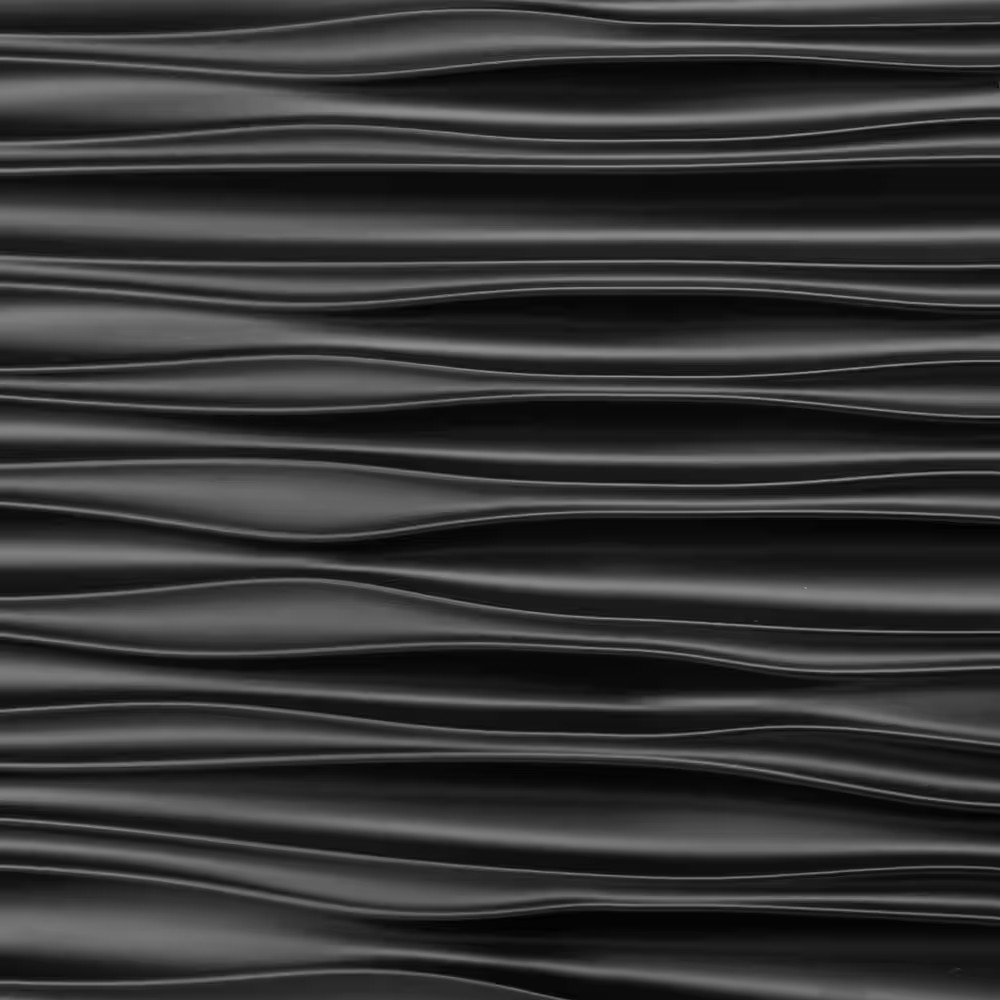 0.04 In. X 47.2 In. X 23.6 In. Black PVC Decorative Wall Paneling for Interior W