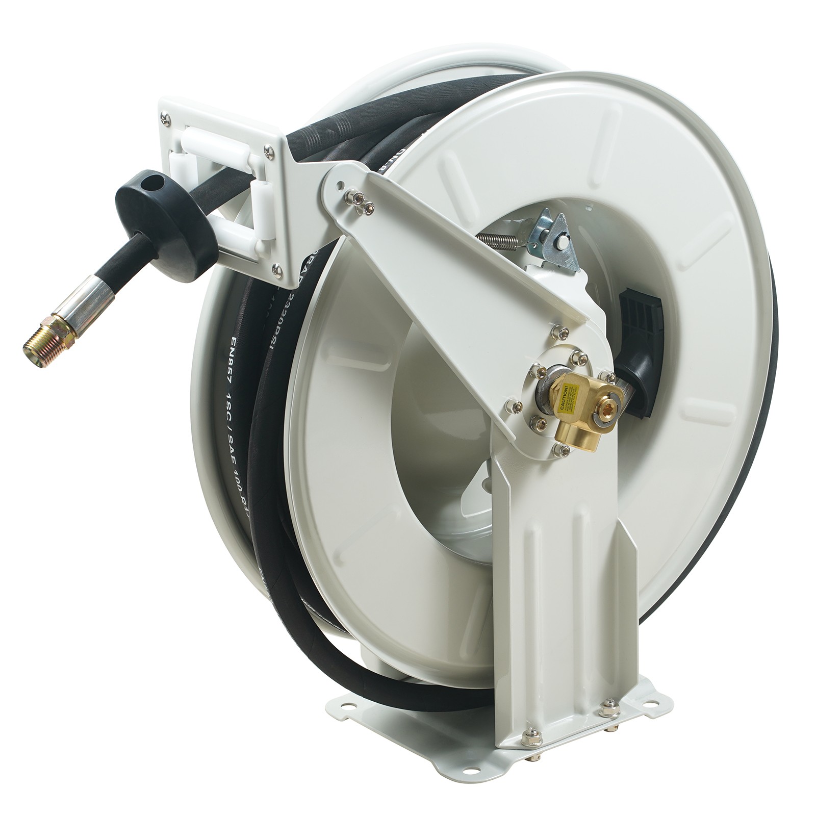 VEVOR Fuel Hose Reel Retractable Machine Oil Hose Reel 1/2″ x 50′ Auto Rewind