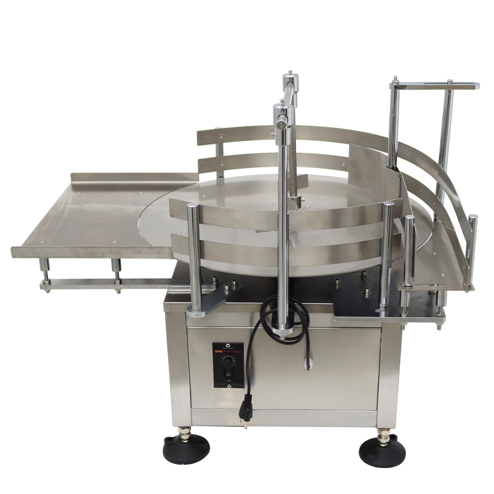 23.6» Desktop Automatic Bottle Organizer Sorter Collection Turntable Table 110V