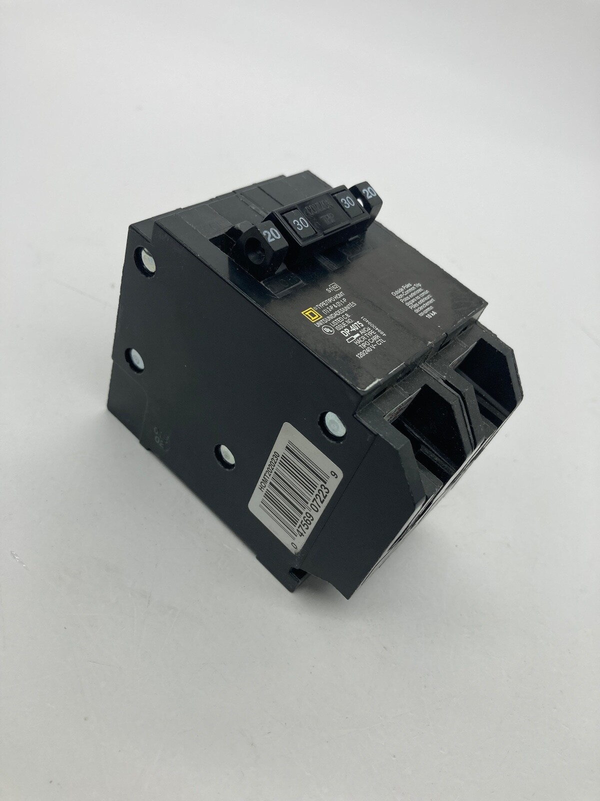 HOMT2020230 Homeline Quad Two 1 Pole 20 Amp One 2P 30 Amp Plug In Tandem Breaker
