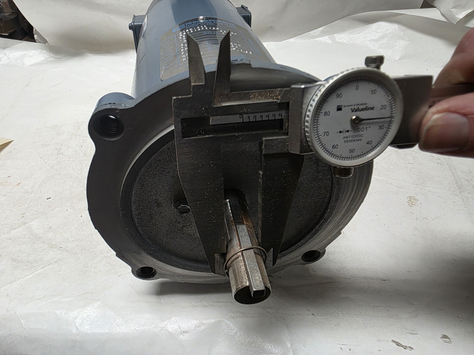 Baldor / Emerson Cat. 3120-411 1/2 Hp. DC Electric Motor 56C Fr. 90 V. 1750 rpm