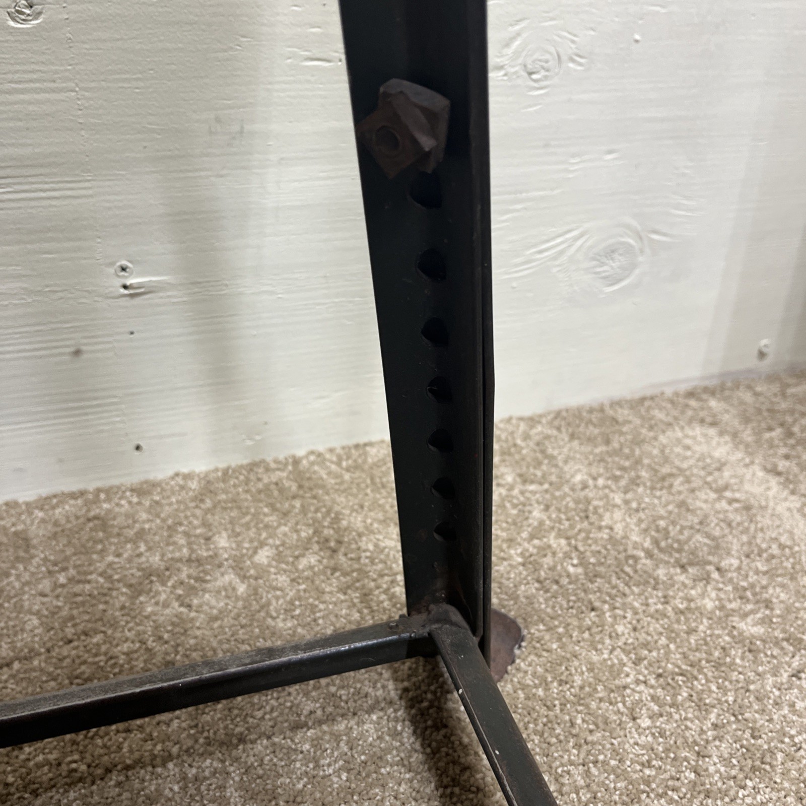 Vintage INDUSTRIAL STOOL bar metal steel shop chair mid century kitchen counter