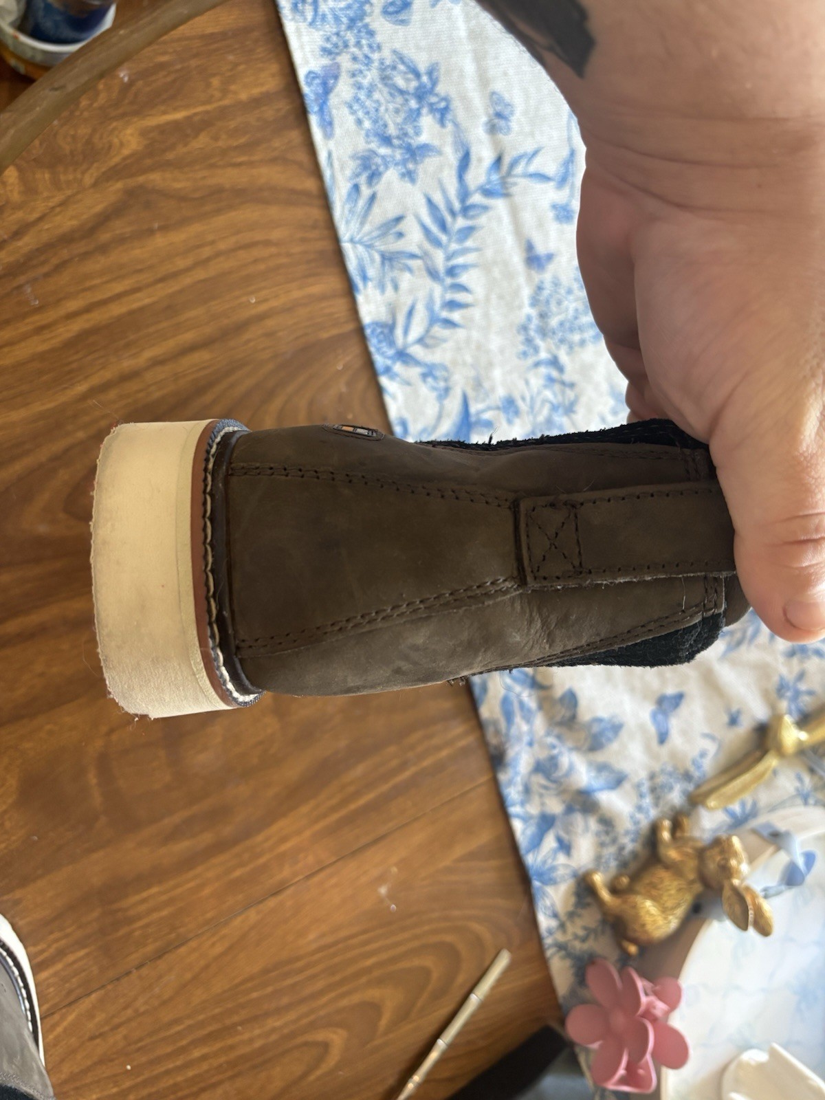 Ariat Work Chelsea Slip-On Boots Brown/Gray Composite Toe DRYShield