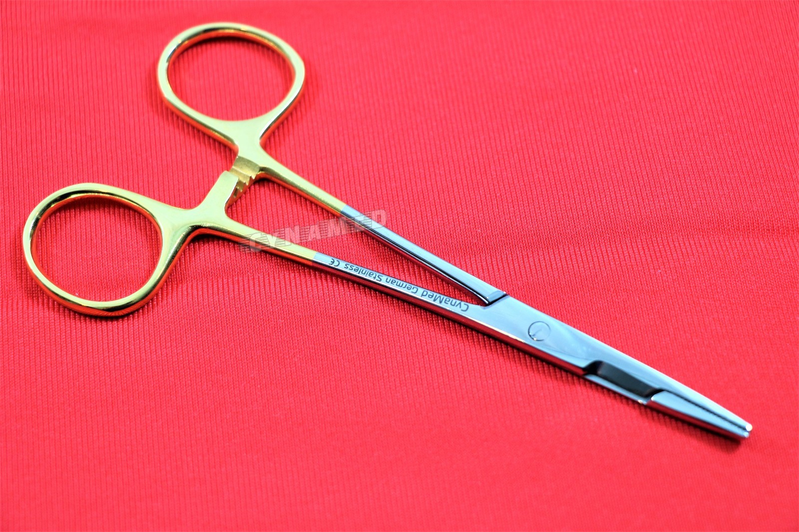 5 EA GOLD HANDLE GERMAN OLSEN HEGAR NEEDLE HOLDERS HEMOSTAT SCISSORS 6.5″ DENTAL
