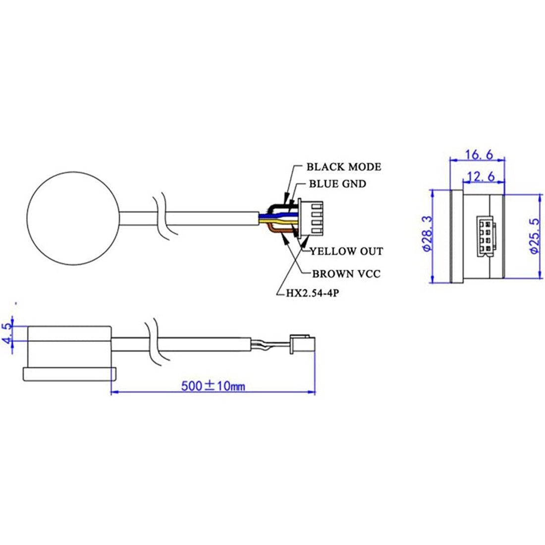 XKC Y25 T12V Liquid Level Sensor Detector Water Non Contact Manufacturer1656