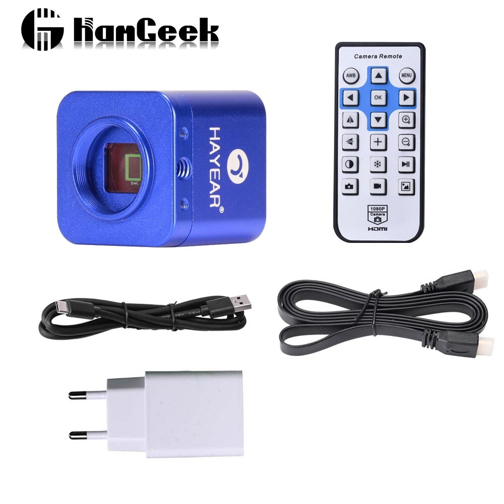 HY-5100 24MP Full HD 1080P 2K HDMI-compatible USB Microscope Industrial Camera
