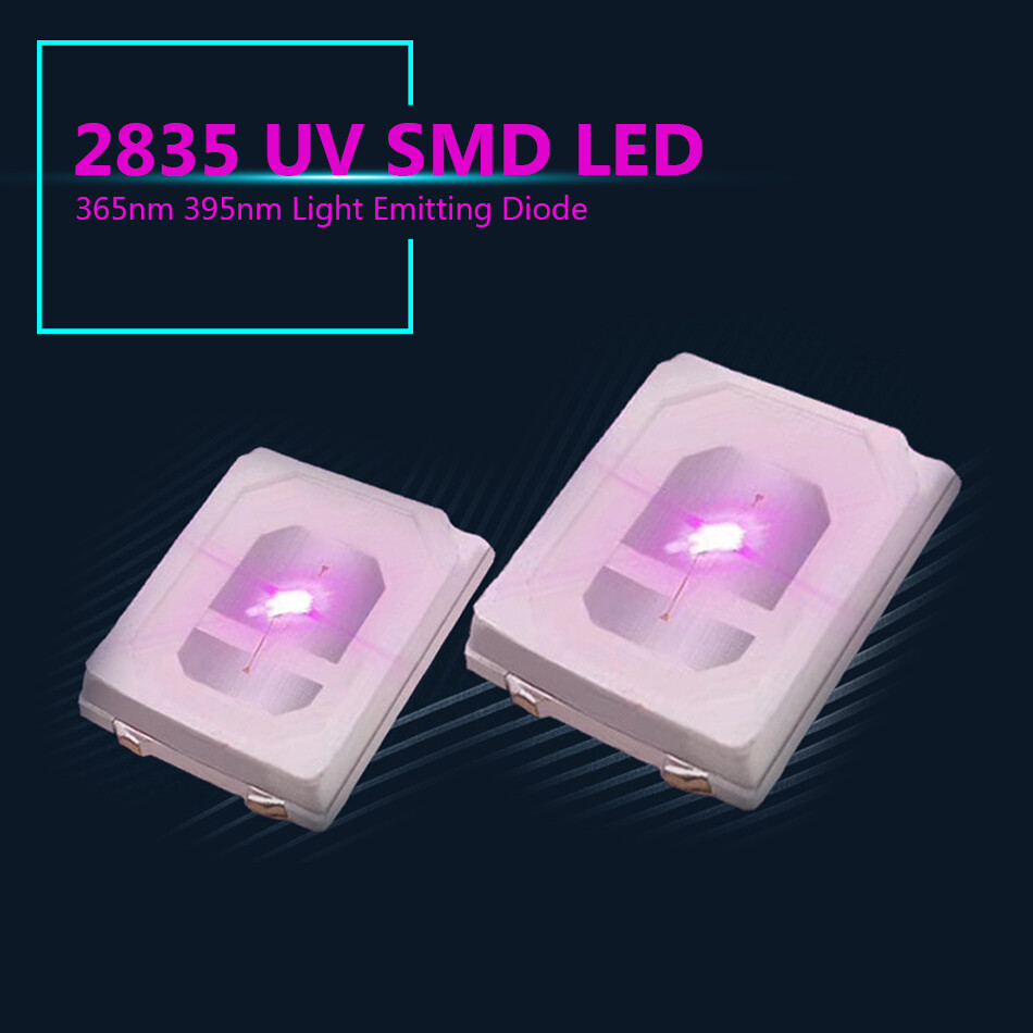 2835 0.5W 0.2W UV Purple Light chip lamps 395nm 365nm SMD Light Emitting Diode