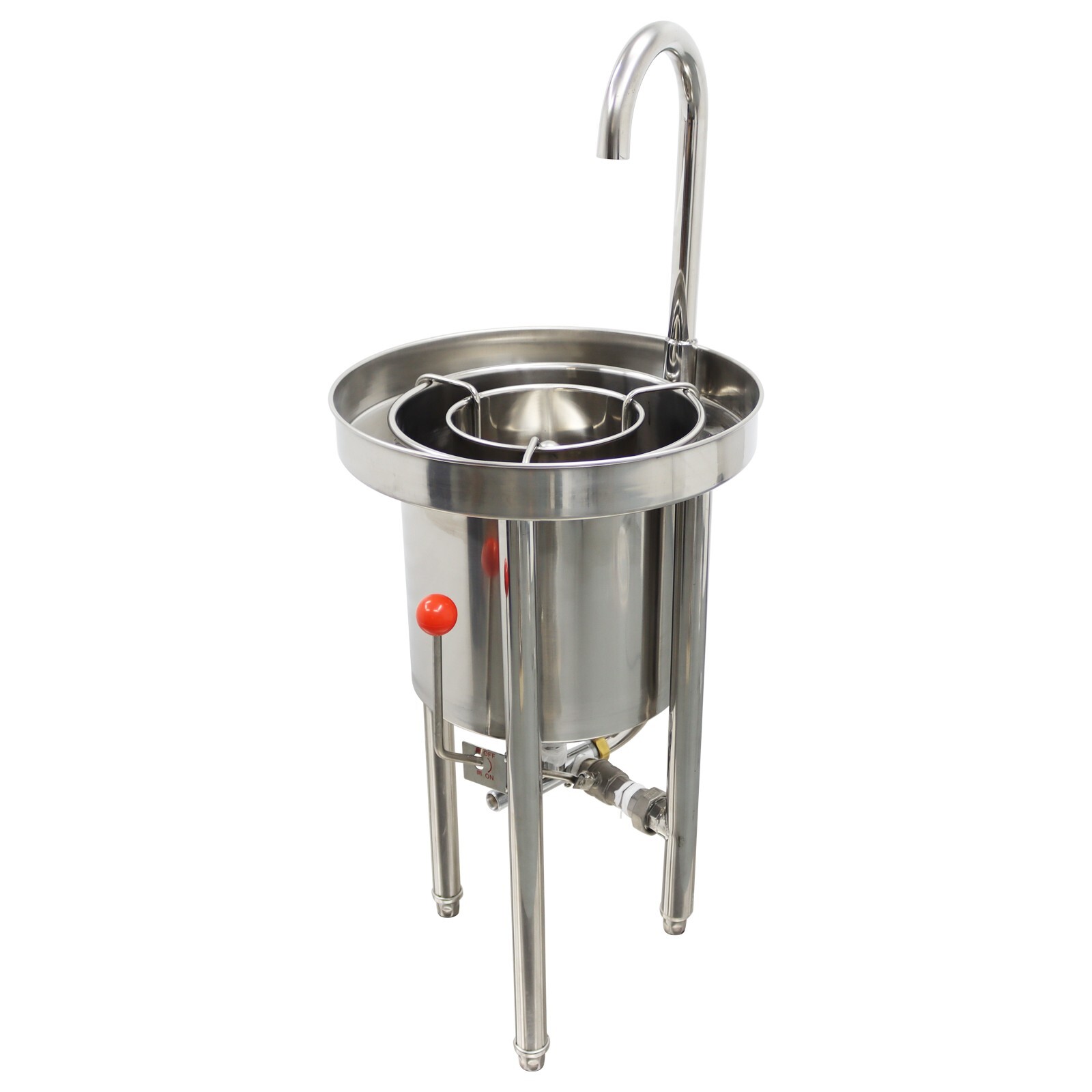44lb Commercial Rice Washing Machine Automatic Rice washer 20kg Stainless Bucket