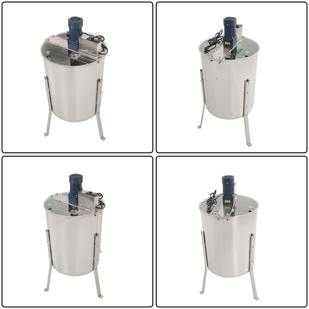 4/8 Frames Electric Honey Extractor Beekeeping Equipment 1300RPM Stainless Steel