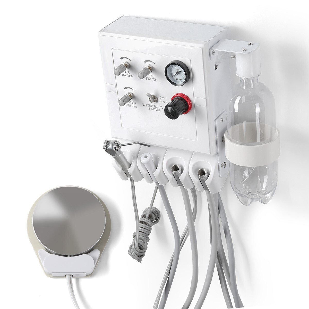 Portable Dental Delivery Unit Air Compressor Syringe Suction /Turbine Unit 4Hole