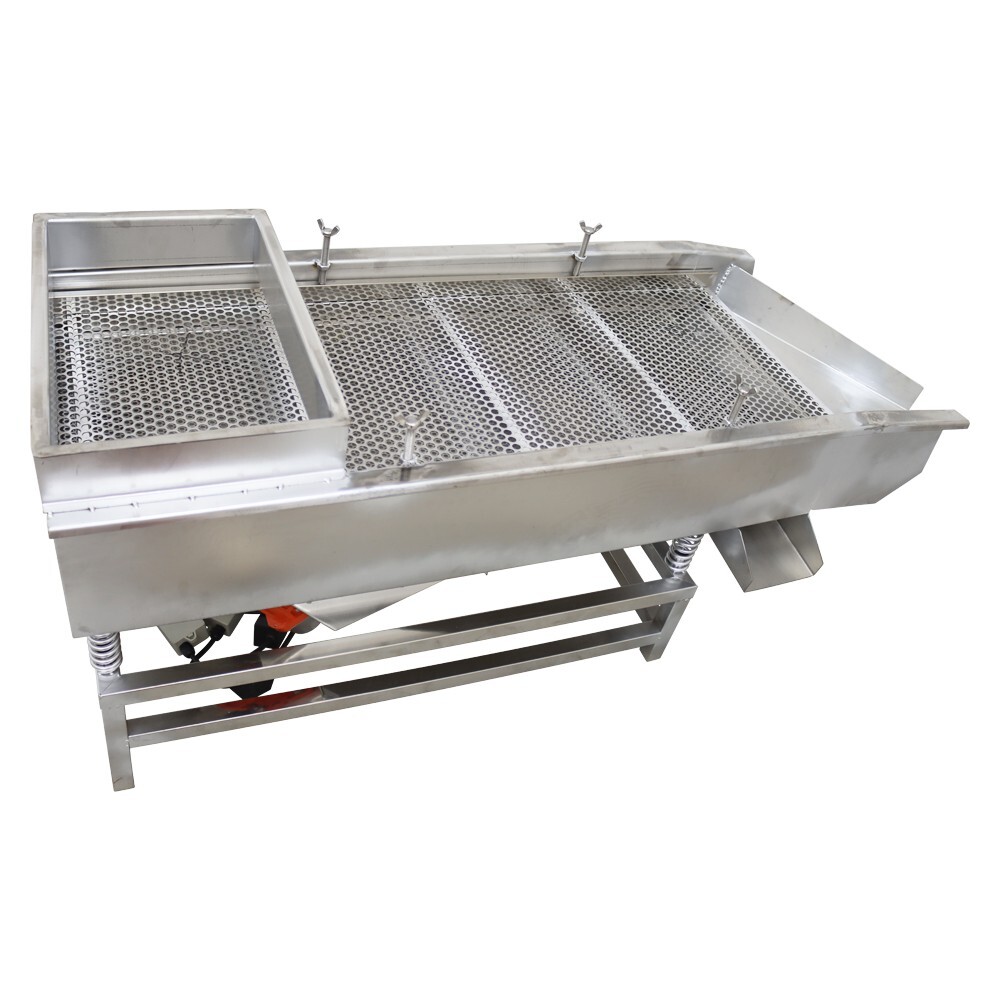 Double Layers Full Stainless Steel Linear Vibrating Screen w/10mm 5mm Screen110V