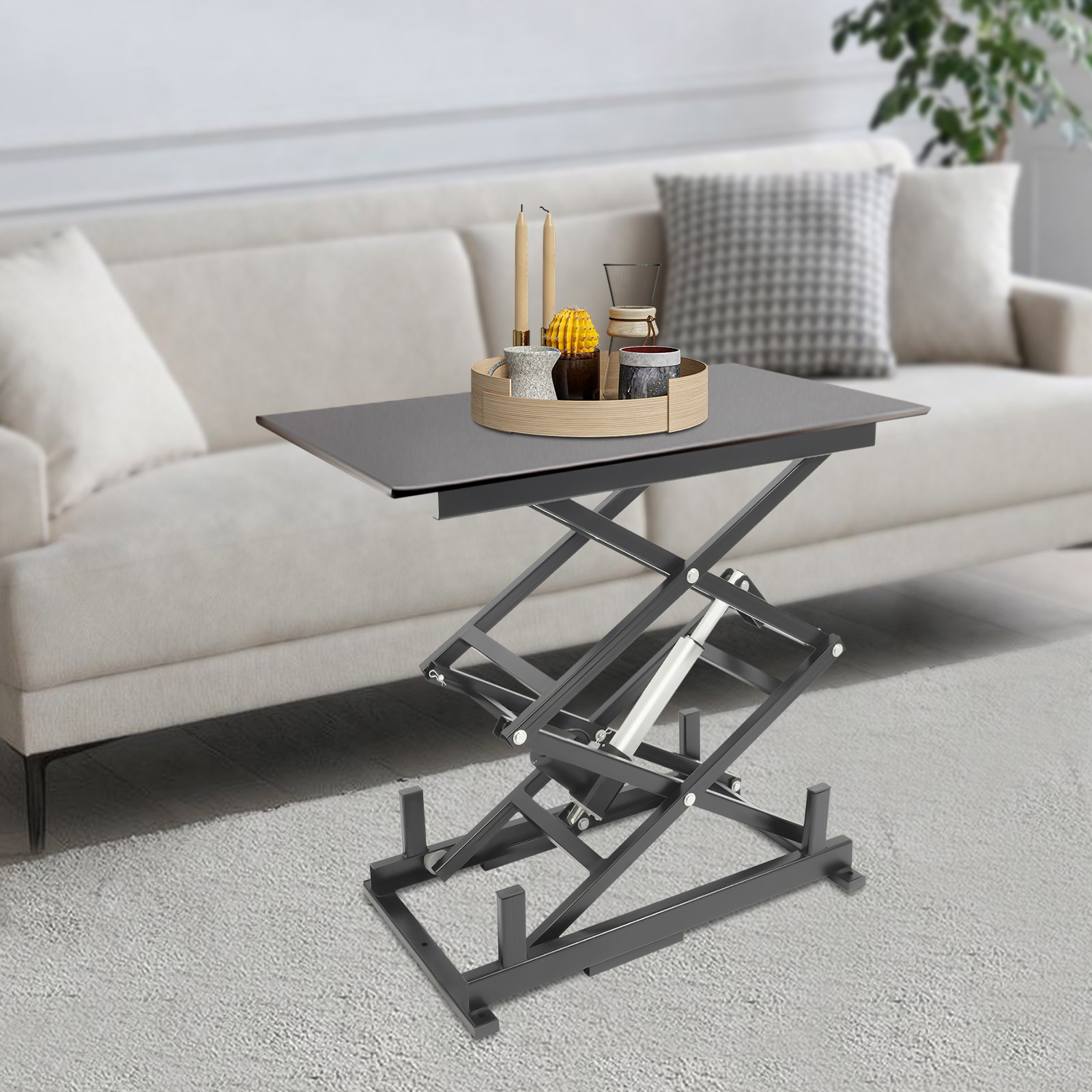 Electric Scissor Lift Table – Adjustable Height with Remote Control