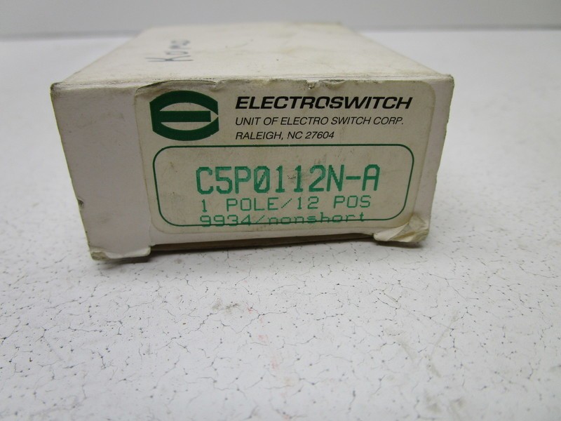 ELECTROSWITCH C5P0112N-A ROTARY SWITCH NSMP