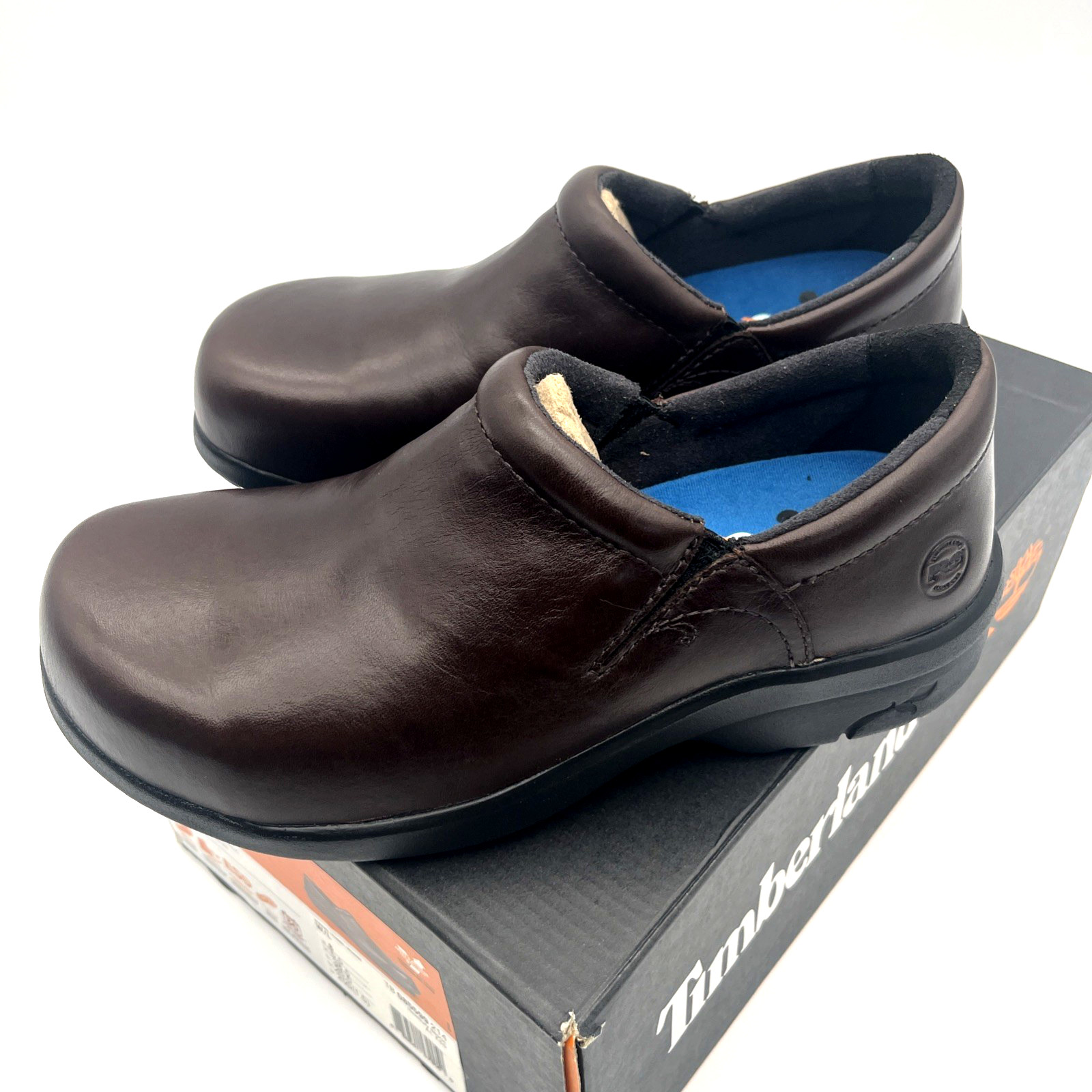 Timberland Pro Women’s Newbury Casual Alloy Toe Brown Work Shoes Size 8W